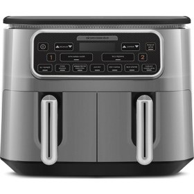 Resim Karaca Air Pro Cook Duo Ev Yemeği Xxxl 8 Kişilik Airfryer 4 + 4 L 
