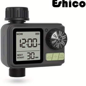 Resim 1 adet Eshico HCT-M05 Otomatik Su Zamanlayıcı Sulama - Kompakt, Taşınabilir ve Kolay Kurulum, 11.99 x 10.01 x 6.5 cm, Pil ile Çalışan Dijital Ekranlı, Verimli Sulama için Ayarlanabilir Ayarlar, Otomatik Sulama Sistemi | Kullanıcı Dostu Arayüz | Dayanıklı Plastik, Çim Sulama İçin Sulama Sistemleri 