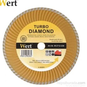 Resim Wert 2712-115 Turbo Kanallı Elmas Testere (115Mm) 