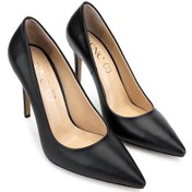 Resim Tamer Tanca Kadın Hakiki Deri Siyah Deri Topuklu Ayakkabı 1027 253 Bn Ayk Y25 Sıyah Dr Siyah 