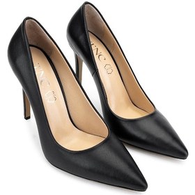 Resim Tamer Tanca Kadın Hakiki Deri Siyah Deri Topuklu Ayakkabı 1027 253 Bn Ayk Y25 Sıyah Dr Siyah 