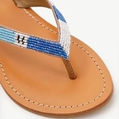 Resim Yargıcı Kadın Boncuk İşlemeli Deri Terlik, 25YKAY4041X 