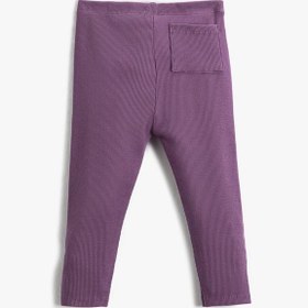 Resim Kız Bebek Fitilli Basic Tayt Etiket Detaylı Beli Lastikli 