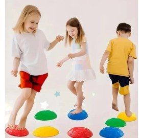 Resim Çocuk Yarım Küre denge ve Koordinasyon Adası 6 Lı Set 