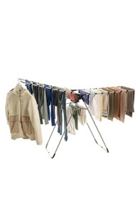 Resim Le Modüler 2 Kanatlı Yer Tasarruflu Ve Pratik Dayanıklı Metal Malzemeli Çamaşır Kurutmalık Antrasit 