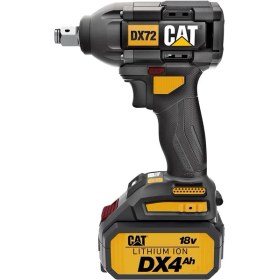 Resim Cat DX72 18VOLT/4.0AH Li-Ion Çift Akülü Şarjlı 350NM Kömürsüz Profesyonel Somun Sıkma 