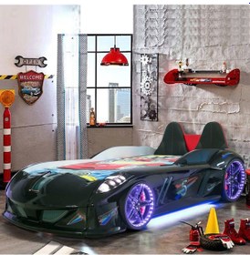 Resim Setaymobilya Jaguar Arabalı Yatak , Koltuklu , Full Ledli , Superlüx 