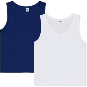 Resim Civil Boys Lacivert-Beyaz 2-12 Yaş Erkek Çocuk 2'li Atlet - Standart / 12-13 Yaş 