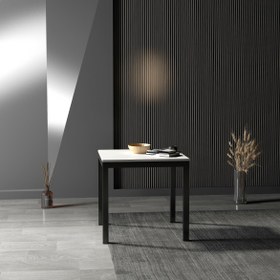 Resim Melan Yemek Masası & Toplantı Masası - Siyah / S 