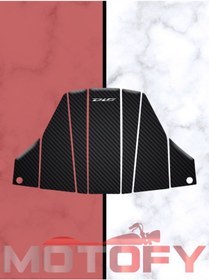 Resim Honda Dio 2021-2024 Uyumlu Tank Pad Set Siyah Karbon 