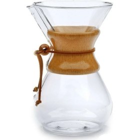 Resim Sin@rasta Epinox Cam Chemex Kahve Demleme Sürahi 800 ml 6 Cup 