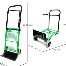 Resim BALATLI Yükseklik Ayarlı Çok Amaçlı Taşıma Arabası 90 Kg 