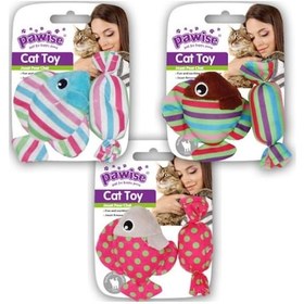 Resim Pawise Catnipli Balık ve Şeker Kedi Oyuncağı Çok Renkli 