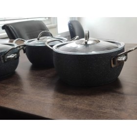 Resim Güveç Tencere Seti Granit Gri 16-18-20 cm Armoni 