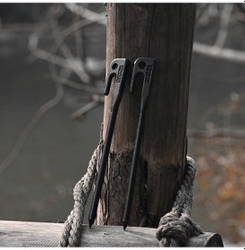 Resim Tongxida Dayanıklı Çadır Kazığı - 55çelik, 200/300mm, Taşınabilir, Hrc49, Renkli Çok Renkli 