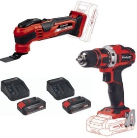 Resim Einhell Varrito Raspalama Makinesi Te-cd 18/40 Akülü Vidalama Matkap 2x2.5ah Akülü Set 