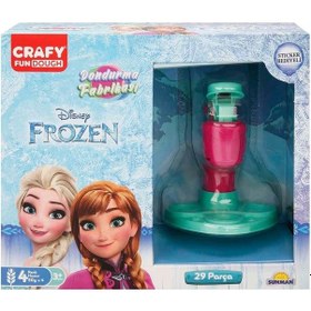Resim Crafy Frozen Dondurma Fabrikası Oyun Hamuru Seti 200 Gr. 29 Parça 