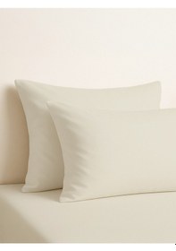 Resim Purecomfort %100 Doğal Pamuk 2'li Yastık Kılıfı Seti Toz Pembe Taş 