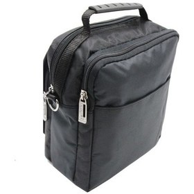 Resim Seventeen 2249-26 Keten Kumaş Orta Boy El Ve Omuz Askılı Erkek Çanta Siyah 