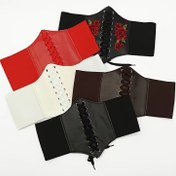 Resim 1 adet/3 adet Dekoratif Bel Kemeri, Retro ve Klasik, Palto Elbisesi için Basit Kemer, Hediye için İdeal Seçim, Kızlar 
