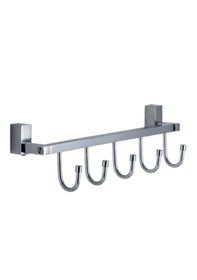 Resim Çelik Banyo Paslanmaz Pirinç Swwor Beşli Askılık Gri 