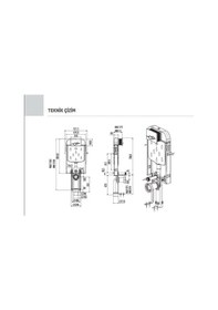 Resim Creavit Gr5001-Tp325 Gömme Rezervuar Seti 5Li Metal Menteşe Hisar 