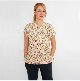 Resim 90'lar Desenli Likralı Üst Forma 