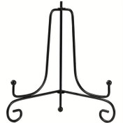 Resim Çok Yönlü Demir Sergi Standı - Tabaklar, Resimler, Tabletler & Sanat için Modern Ev Dekoru | Puer Kek & Balık Kasesi Rafı için İdeal 