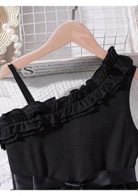 Resim Varas Askılı Elbise - Mezuniyet Elbisesi - Kız Çocuk Abiye Gösteri Elbisesi A.Yeşil 