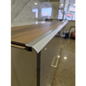 Resim Parke Bitim Çıtası Geçmeli Kanatlı U Model Alüminyum Profil 90 Cm/3 Adet. 