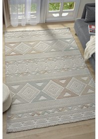 Resim Ruby Multi Gri Halı Salon Oturma Odası Çocuk Odası Yatak Odası Halısı 1551 Multi 