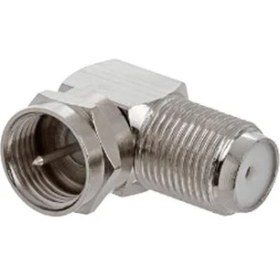 Resim Electroon F Konnektör L Fiş 90 Derece 100ADET 