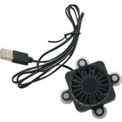 Resim Prestigegoods Usb Mini Cep Telefonu Soğutma Pedi, 4 Vantuzlu, Plastik, Siyah, 8.5x8.5x2.5cm, Android İphone Uyumlu 