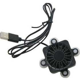 Resim Prestigegoods Usb Mini Cep Telefonu Soğutma Pedi, 4 Vantuzlu, Plastik, Siyah, 8.5x8.5x2.5cm, Android İphone Uyumlu 