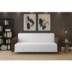 Resim Dinarsu Kaydırmaz Koltuk Örtüsü 175x220 Ege Gri Grı 