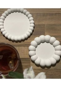 Resim Bernami Biblo Pinterest 2'li Dekoratif Modern Tabak Takı Tabağı Bardak Altlığı 