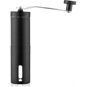 Resim Yaleker 304 Paslanmaz Çelik El Çekmeceli Kahve Değirmeni, Seramik Testere Tasarımı, Ayarlanabilir Öğütme Ayarları, 30g Kapasite, Siyah 