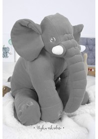 Resim Gri Dev Boy Uyku Arkadaşım Fil Jumbo Boy 
