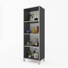 Resim Kenzlife Kitaplık Tuğçe 128 030 020 Gri Ayaklı Mutfak Dolabı Banyo Ofis Ayakkabılık Kiler 