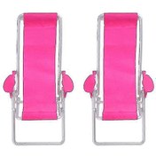 Resim 2pcs Mini Deck Chair, Cute Decor For Miniature Settings 