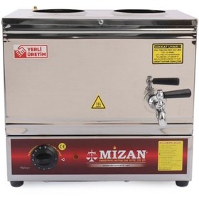 Resim Mizan Çay Semaveri Çay Kazanı 19lt Elektrikli 2 Hazneli (DEMLİK DAHİL DEĞİLDİR) 