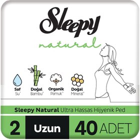 Resim Sleepy Natural Ultra Uzun Hijyenik Ped 40 Adet 