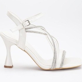 Resim Tek Bant Ve Bilek Taşlı Sedef Kadın Abiye Ayakkabı-2910-sedef 