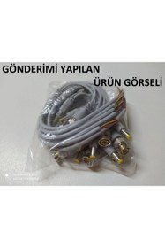 Resim Cesur 10 Adet Bnc Hazır Kablo Dc Power Jack Erkek Cctv Kamera Bnc Uç 