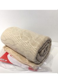 Resim Padişah Desenli Bej Çift Kişilik Battaniye Bej 