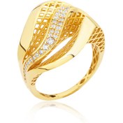 Resim Cevahir Gold Kadın Sarı Renk Gümüş Yüzük 