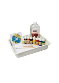 Resim Artdeco Y-016 Ebru Başlangıç Seti 8 Boya 15 Parça 