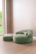 Resim Doqu Home Living Puf Berjer Vista Yeşil 