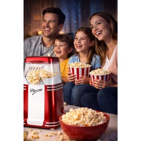 Resim Thomax Mısır Patlatma Makinesi Yağsız ve Sağlıklı Popcorn 