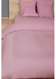 Resim More Home Çift Kişilik Yorgan Kılıfı + Yastık Kılıfı Gül Kurusu 